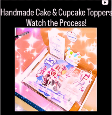 Watch how to make cake toppers