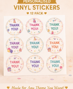 Thank you vinyl stickers