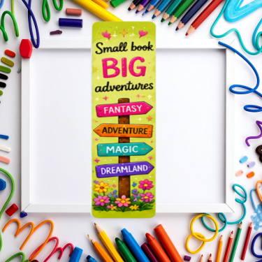Small Book Big Adventures Bookmark