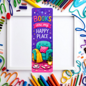 Books Are My Happy Place Bookmark
