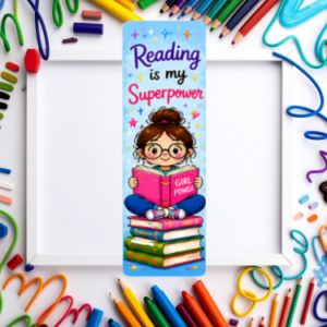 Reading Is My Superpower Bookmark