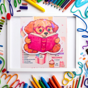 Cute Puppy Magnetic Bookmark | Dog Lover Reading Bookmark Gift