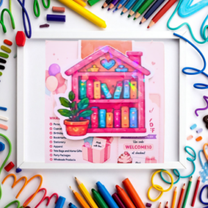 Cozy Reading Corner Magnetic Bookmark | Reading Nook Bookmark Gift