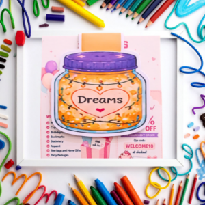 Dreams Jar Magnetic Bookmark | Inspirational Handmade Bookmark Gift