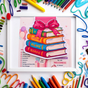 Book Stack Magnetic Bookmark | Handmade Reading Gift for Book Lovers